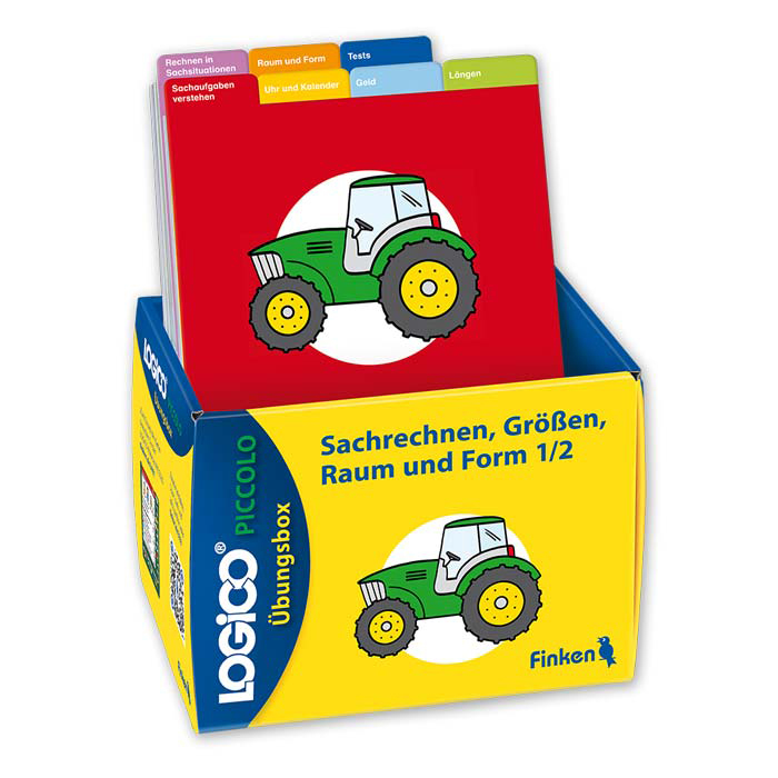 Sachrechnen, Größen,  Raum und Form 1/2 | LOGICO-Übungsbox PICCOLO 