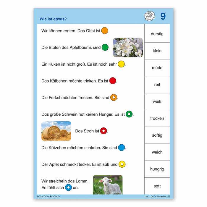 Wortschatz II | LOGICO PICCOLO-Set | 3340| Beispielkarte 2