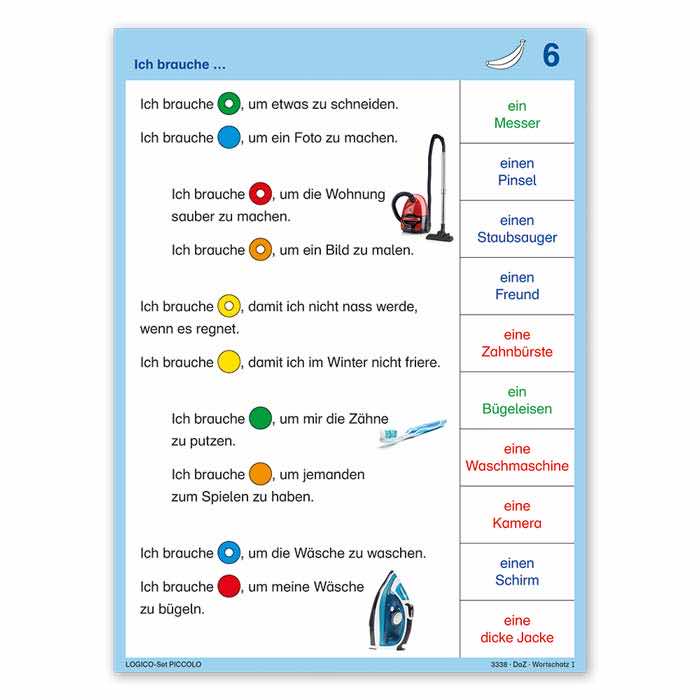 Wortschatz I | LOGICO PICCOLO-Set | 3338| Beispielkarte 2