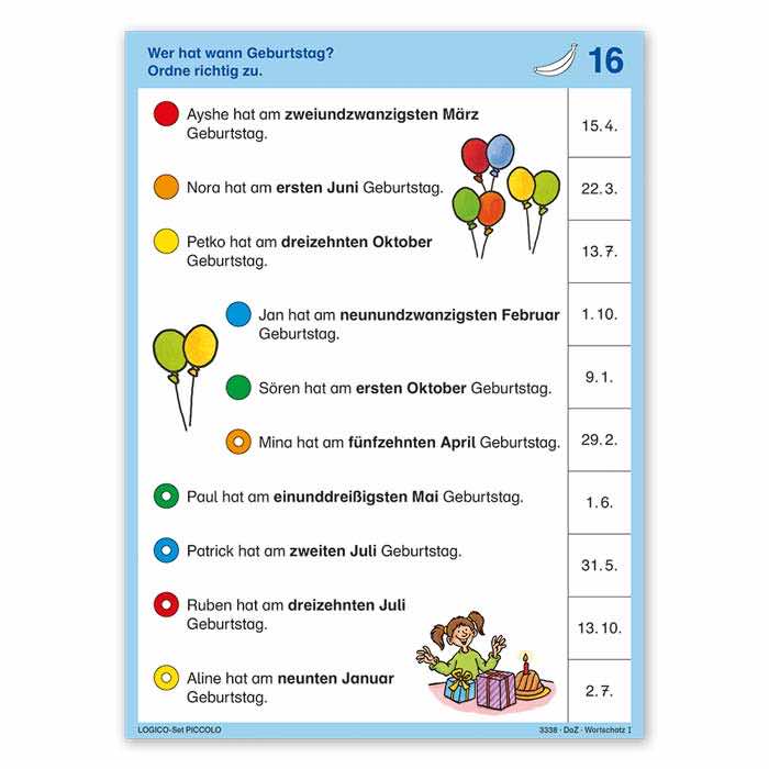 Wortschatz I | LOGICO PICCOLO-Set | 3338| Beispielkarte 4