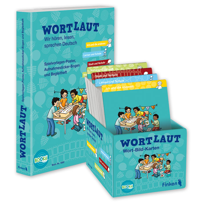 Produktabbildung Wortlaut mit Wort-Bildkarten-Box und Sammelmappe - Art-Nr. 1655