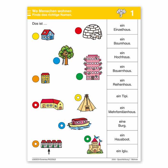 Sprachbildung I | LOGICO PICCOLO-Förderbox |3318 | Beispielkarte 1